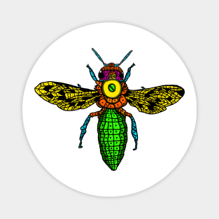 Bee in Flight Colorful thrives intelligent Magnet